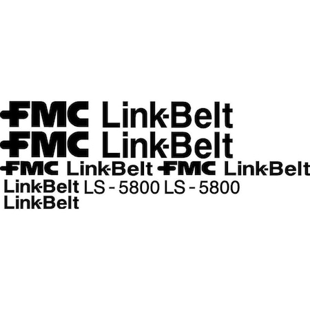 Aftermarket New Link-Belt Excavator LS-5800 Decal Set LBLS580DECALSET